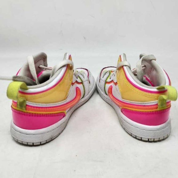 Toddler 9 Nike Air Jordan 1 kids retro mid edge glow sneakers CV4613-100 shoes - Picture 7 of 9